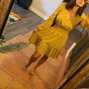 Mustard summer dress